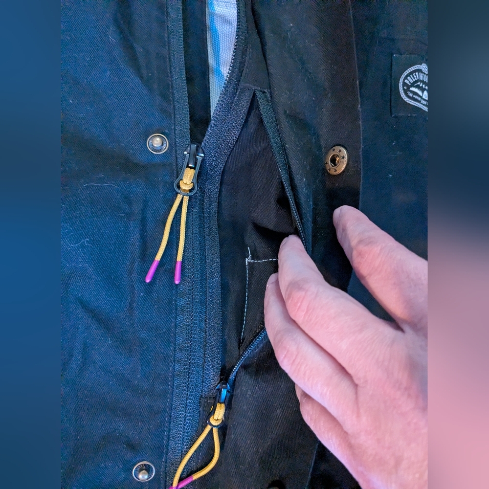 Poler Black Hooded Jacket - Picture 4 of 9